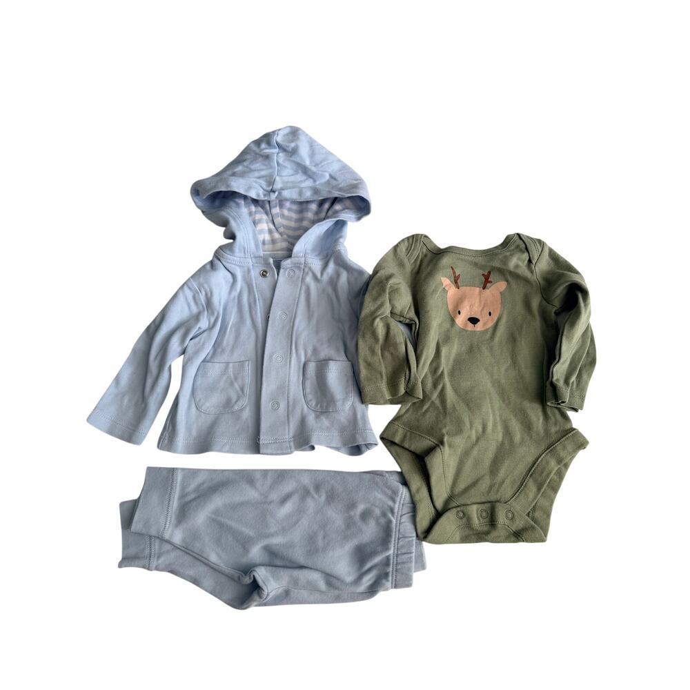 The children’s place baby three-piece outfit 0/3 months